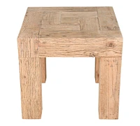 Pierson Square Reclaimed Wood Side Table (22")