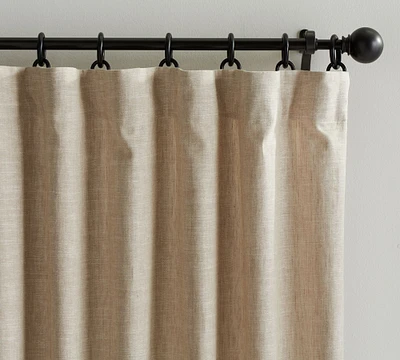 Open Box: Custom Emery Linen Curtain - Oatmeal