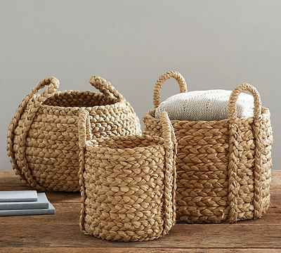 Beachcomber Handwoven Tote Baskets