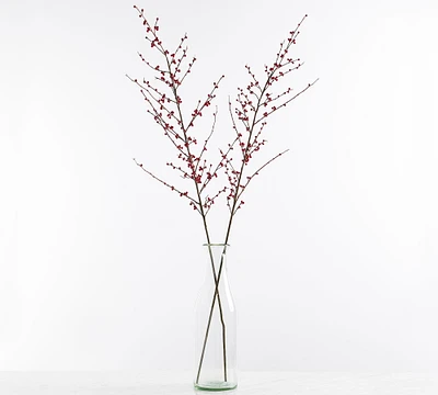 Faux Berry Branch - Red