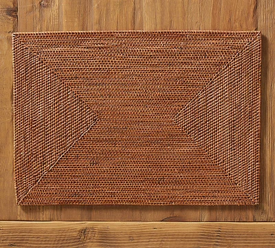 Tava Handwoven Rattan Rectangular Placemat