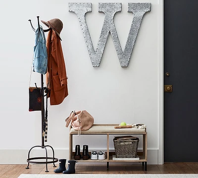 Cast Metal Standing Coat Rack