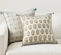 Jacquard Cotton Tassel Pillow