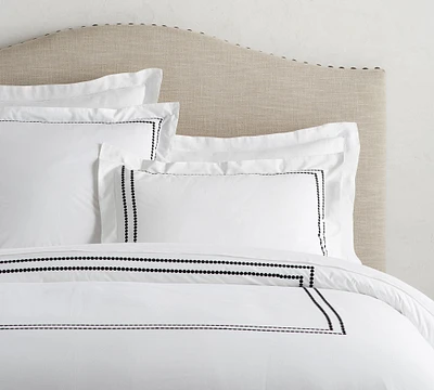 Pearl Organic Percale Duvet Cover