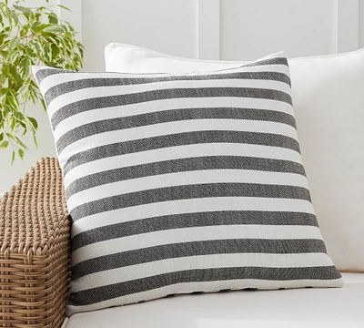 Leandra Striped Reversible Outdoor Pillow