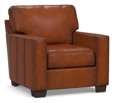 Buchanan Square Arm Leather Chair