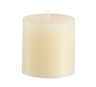 Unscented Wax Pillar Candle