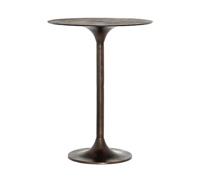 Collier Metal Round Bar Height Outdoor Dining Table (32")