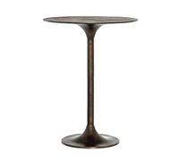 Collier Metal Round Bar Height Outdoor Dining Table (32")