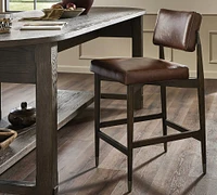 Bradley Leather Stool