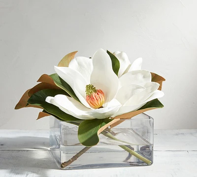 Faux Magnolias Composed Arrangement