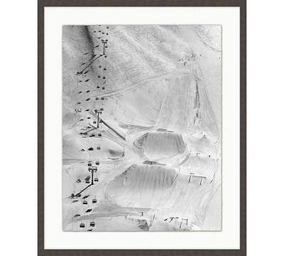 Snow Park and Lift Framed Print