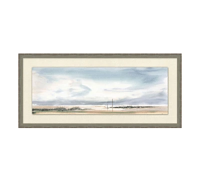 Sea Coast Sunrise Framed Prints