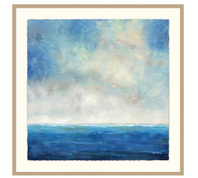 Seascape Horizon Framed Print