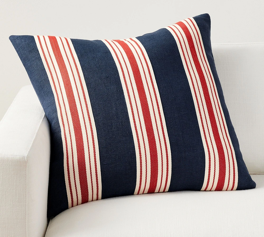 Americana Pieced Striped Pillow