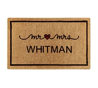 Personalized Marriage Heart Doormat