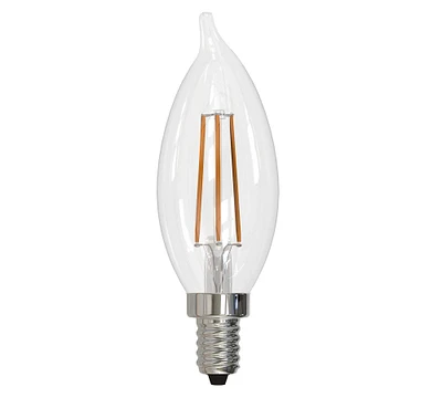 CA10 Filament Flame Candelabra LED Bulb - Pack of 4