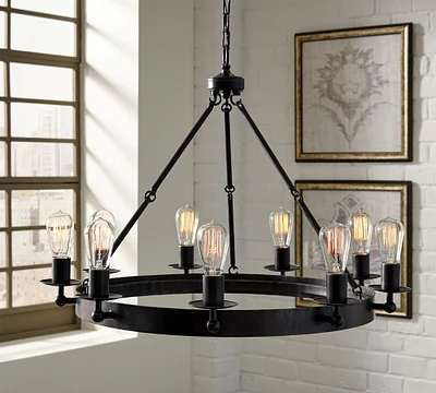 Rosswood Metal Chandelier (25"-31")