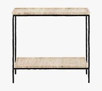 Tate Rectangular Marble Side Table (24")