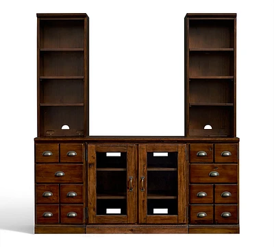 Printer's 5-Piece Entertainment Center With Cabinets (64")