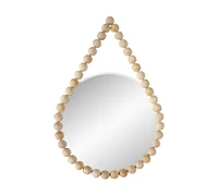 Evelyn Beaded Round Wall Mirror