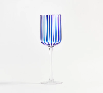 Stripe Wine Glassses - Set of 4