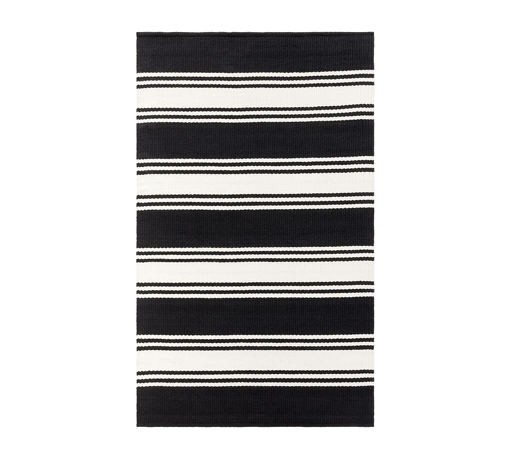 Modern Farmhouse Outdoor Performance Striped Rug