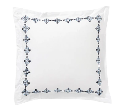 Open Box:Tile Embroidered Organic Sham