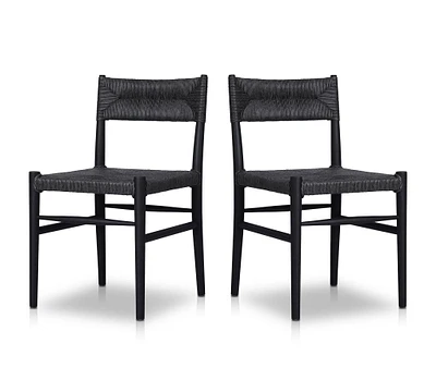 Zara Woven Outdoor Dining Chairs - Set of 2