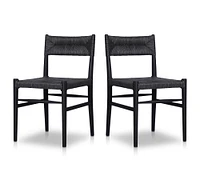 Zara Woven Outdoor Dining Chairs - Set of 2