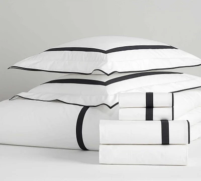 Morgan Banded 400-Thread Count Organic Percale Bedding Bundle