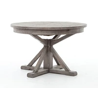 Hart Round Reclaimed Wood Extending Dining Table (47.5"-79")