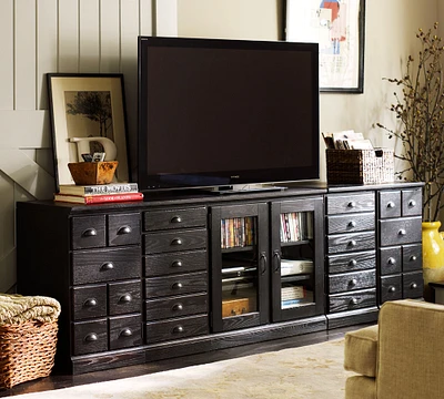 Printer's Media Console with Drawers (96")