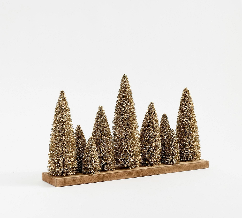 Open Box: Lit Bottlebrush Tree Centerpiece