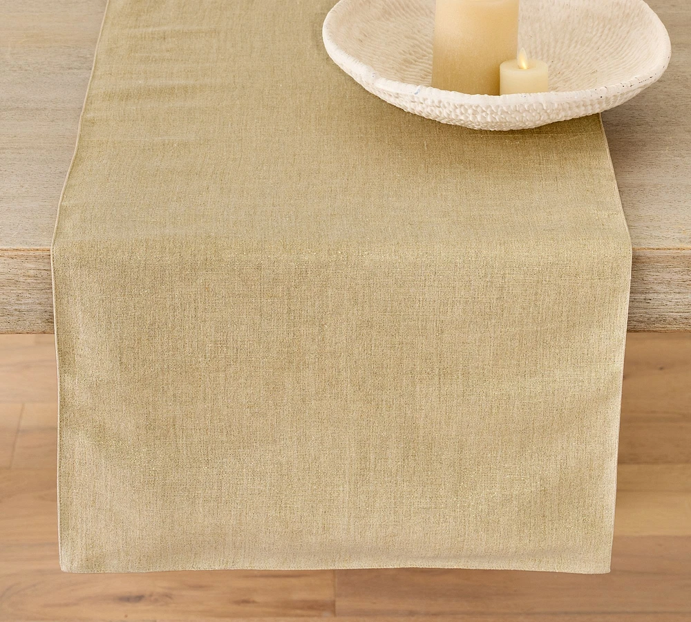 Shimmer Linen Table Runner