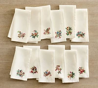 12 Days of Christmas Cotton/Linen Napkins - Set of 12