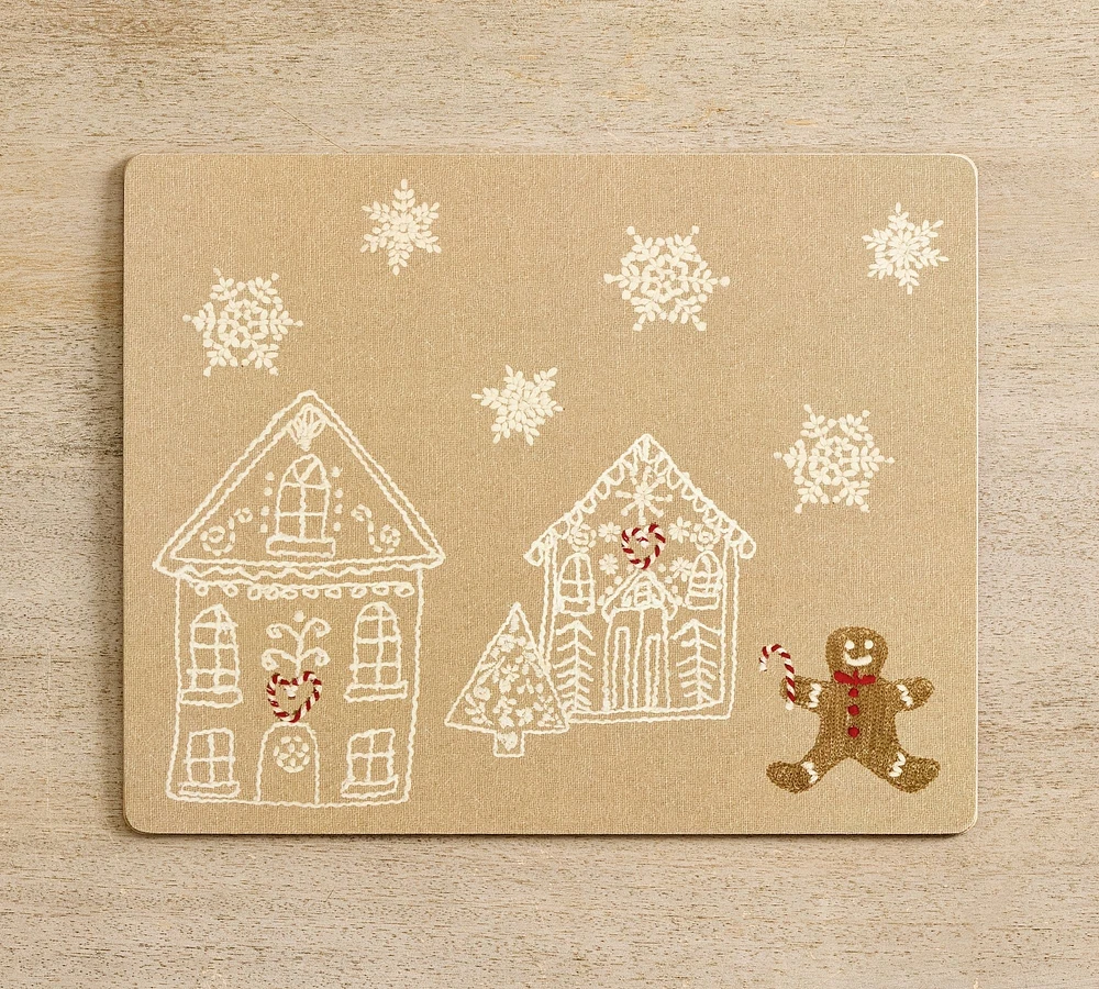 Gingerbread Village Cork Placemats - Set of 4