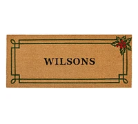 Personalized Holly Frame Doormat