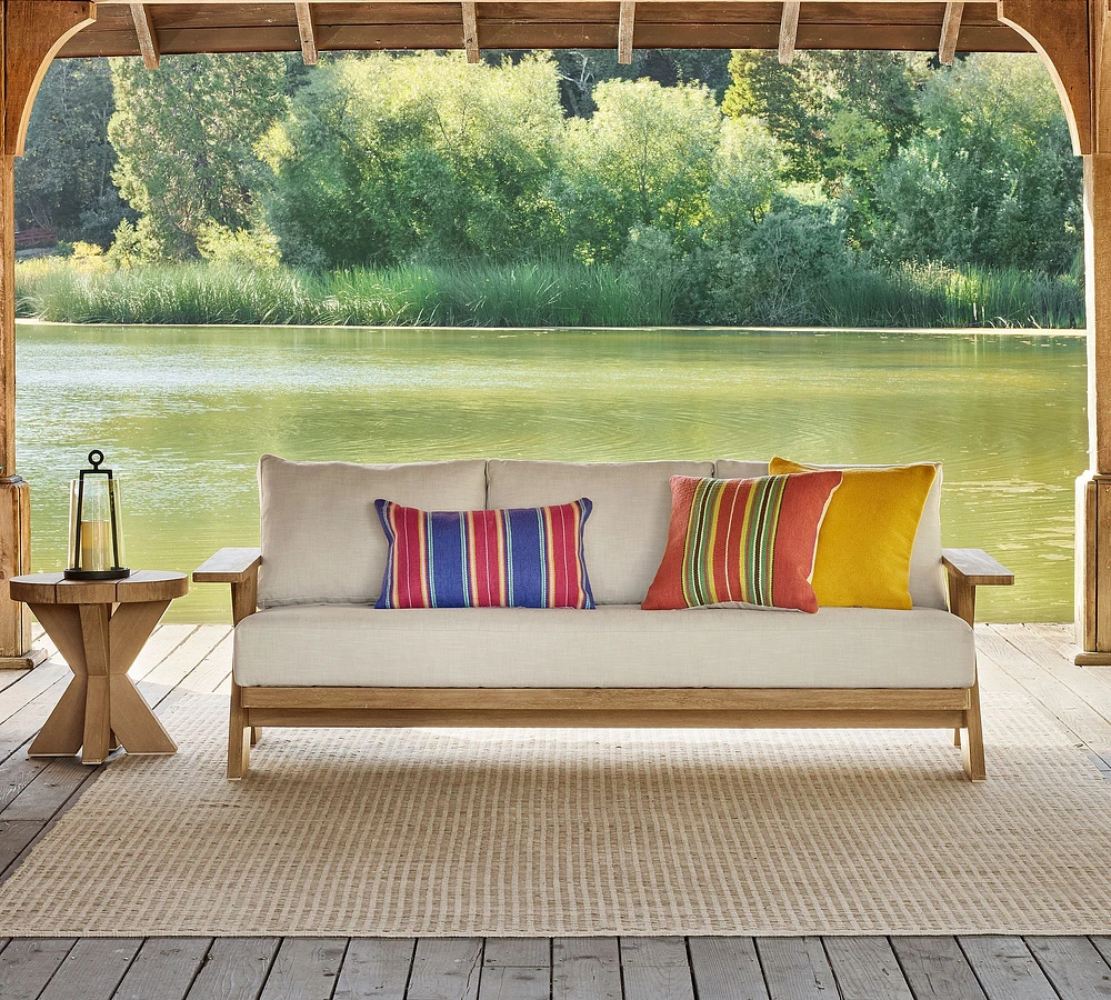 Modern Farmhouse Outdoor Sofa (89")