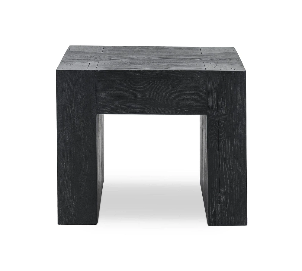 Raymond Square Reclaimed Wood End Table (24")