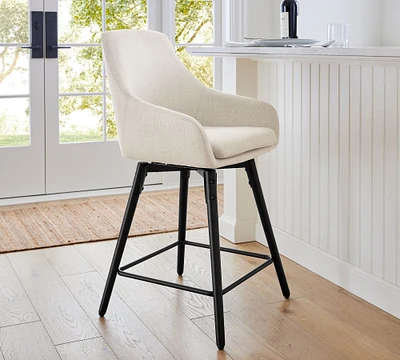 Oakville Upholstered Swivel Counter Stool