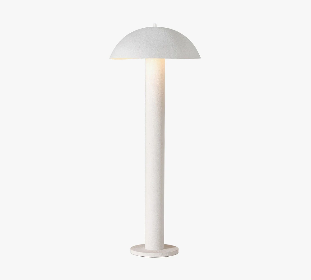 Olive Ceramic Floor Lamp (60")