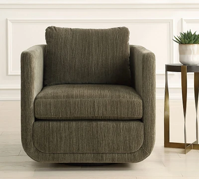 Winfield Upholstered Swivel Armchair