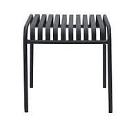 Kaylin Metal Rectangular Outdoor Side Table (22.5"w)