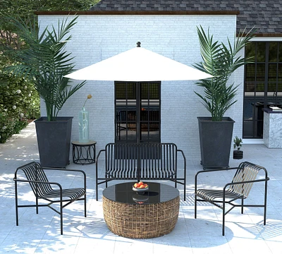 Kaylin Metal Outdoor Lounge Chair