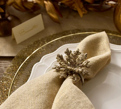 Snowflake Napkin Rings - Set of 4