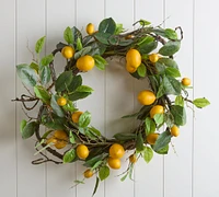 Faux Lemon Twiggy Wreath