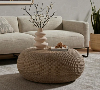 Round Rattan Round Coffee Table (36")