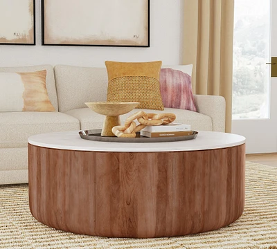 Mila Round Marble Coffee Table (46")