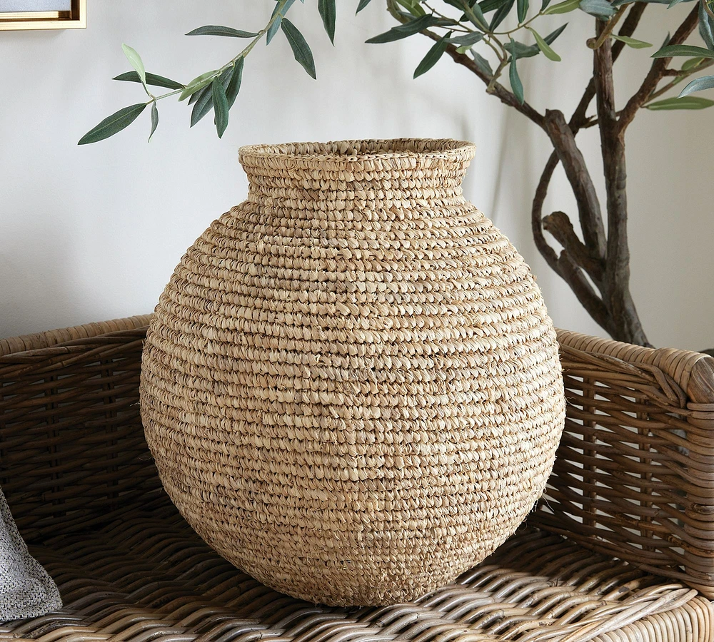 Jules Handwoven Natural Vase